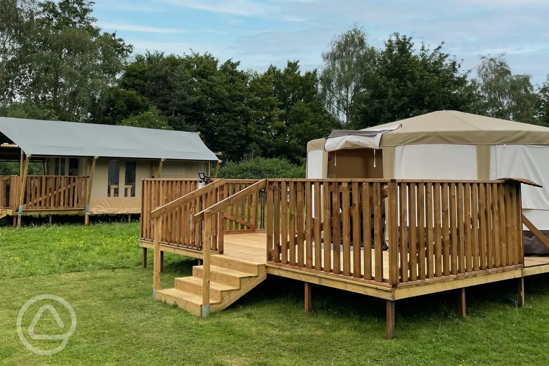 Yurt and safari tent