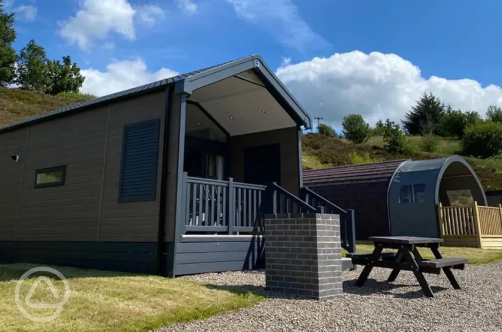 Ensuite glamping cabin