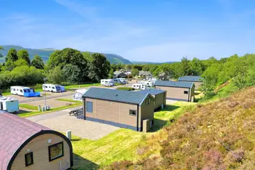 View from glamping accommodation