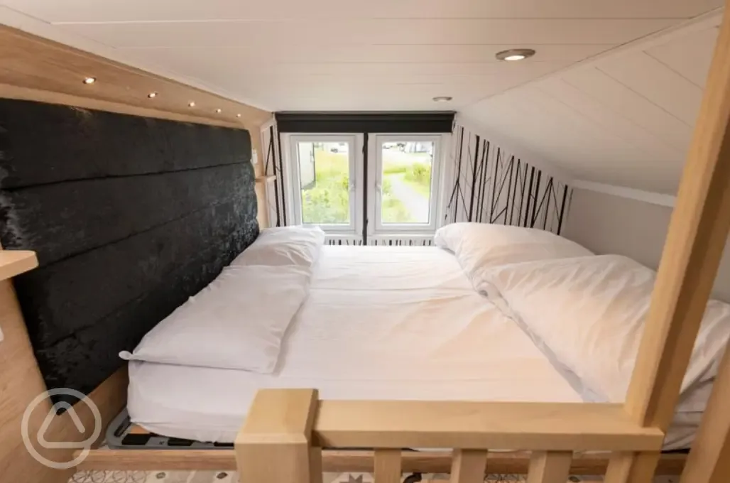 Ensuite glamping cabin interior