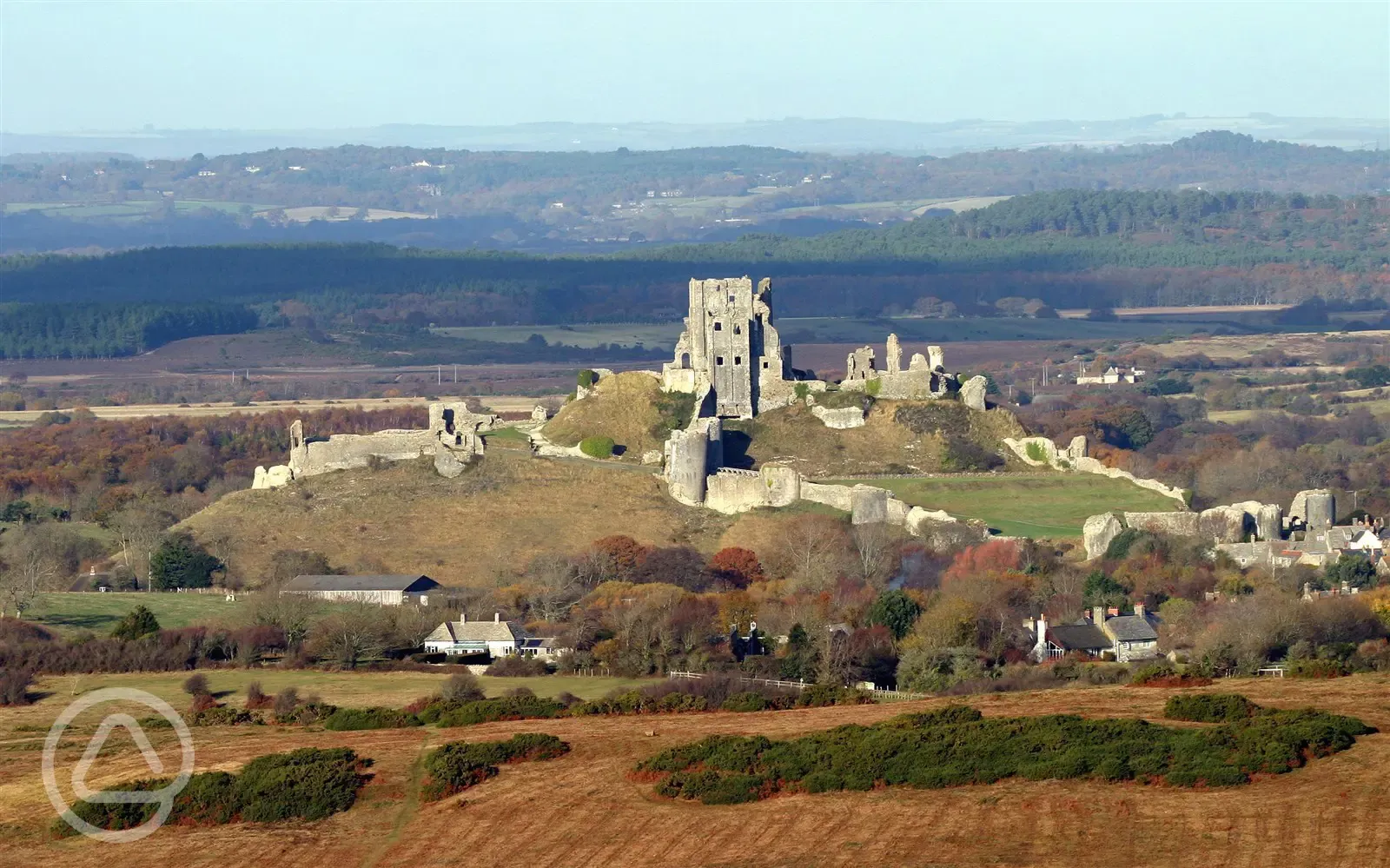 Nearby Corfe Castle (5 minutes)