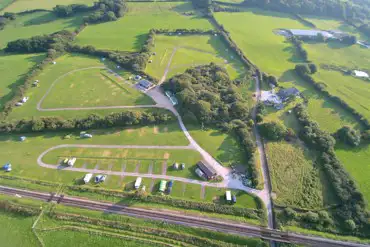 Aerial of the campsite