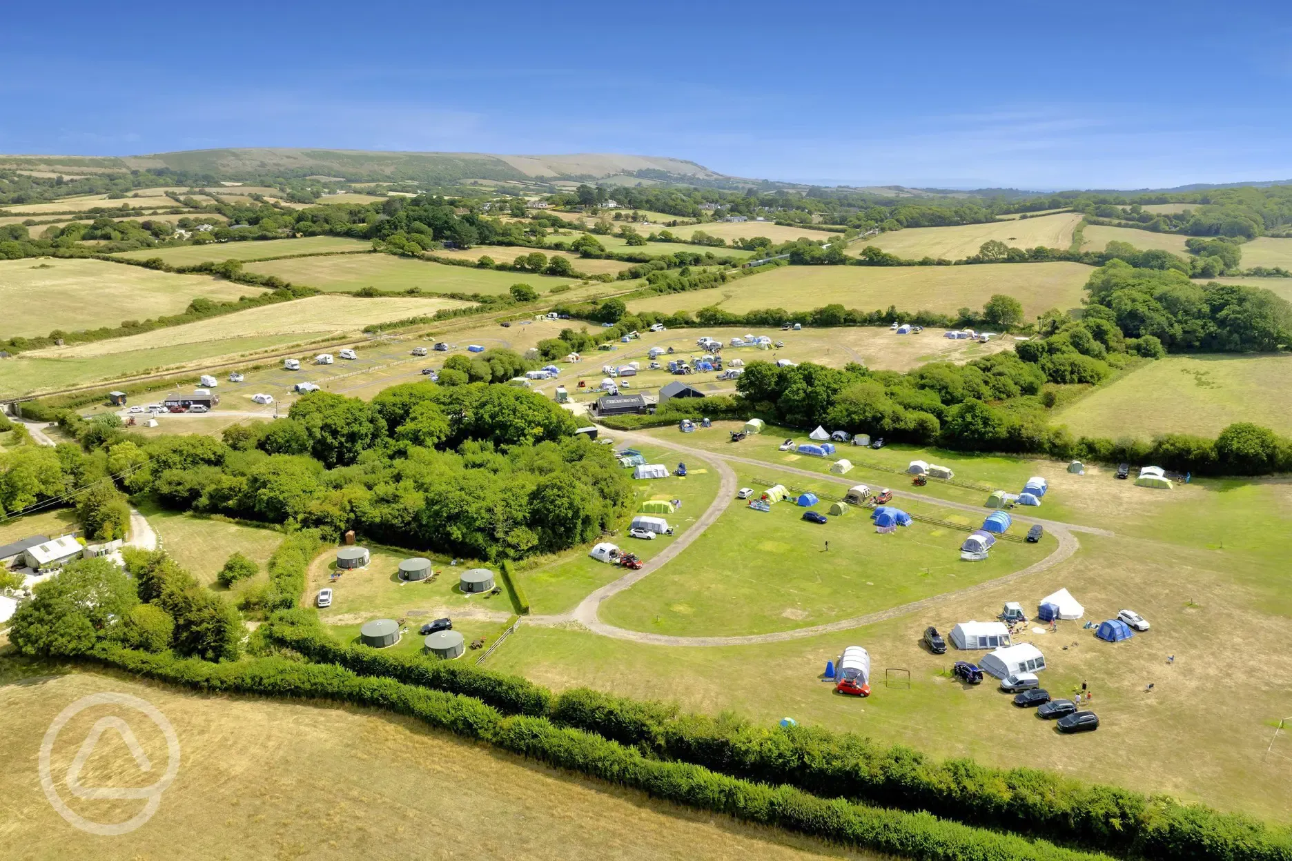 Aerial of the campsite