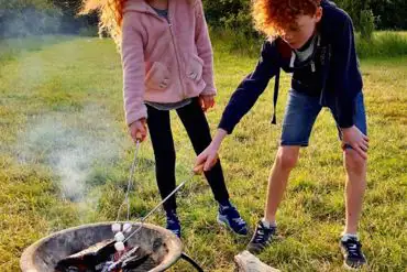 Fire pits available for hire. Logs and kindling are sold onsite