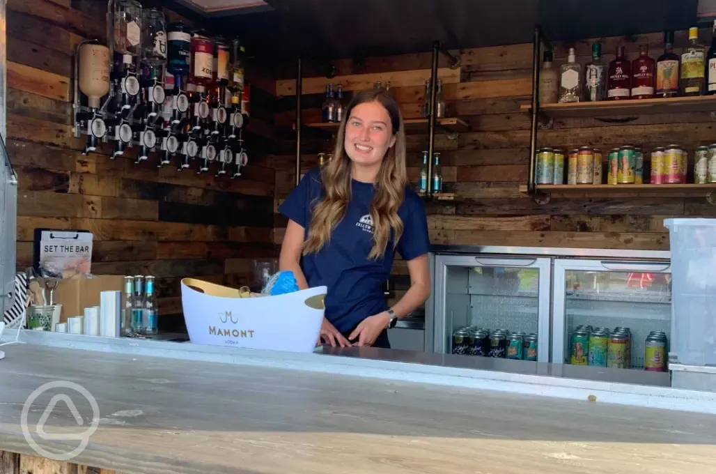 Bar selling beers, wines and cocktails