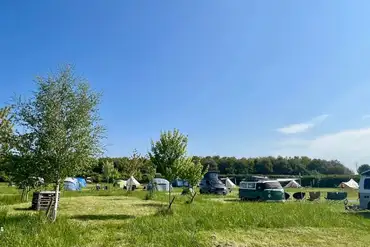 Campervans and trailer tents also welcome