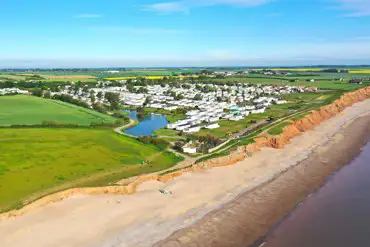 Aerial of the park and coast