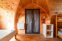 Camping pod interior