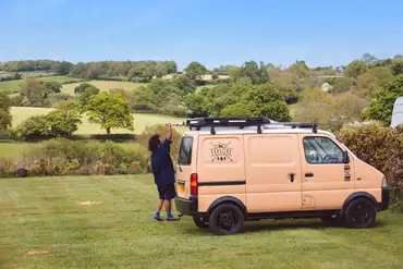 Large electric grass pitches with 16 amp hook up - Buttercup (10m x 10m)