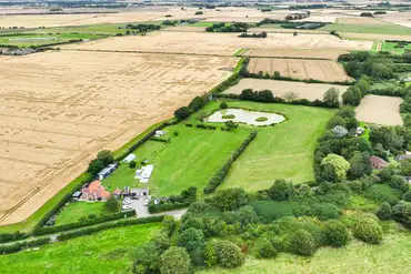Aerial view of the site