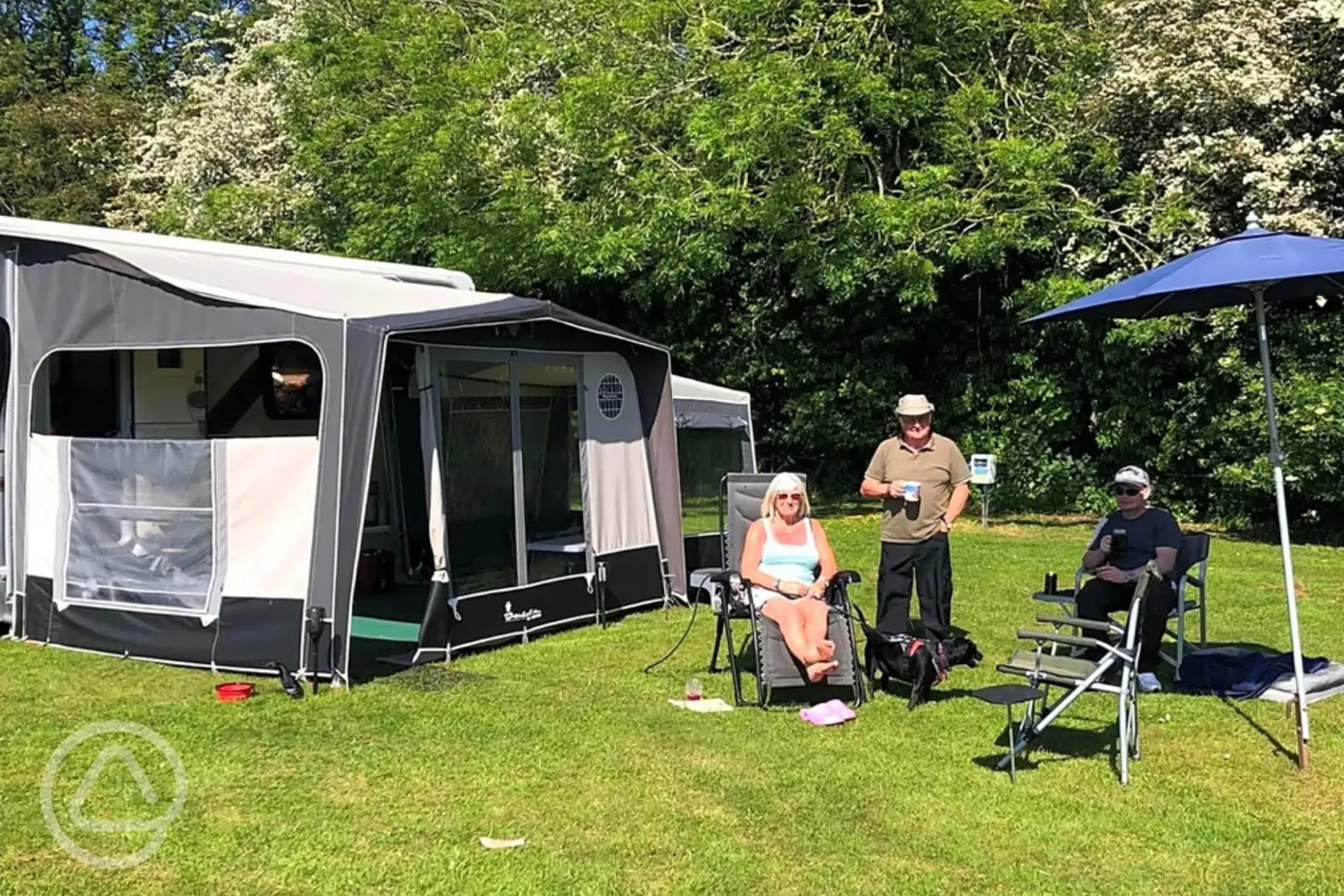 Electric grass touring pitches