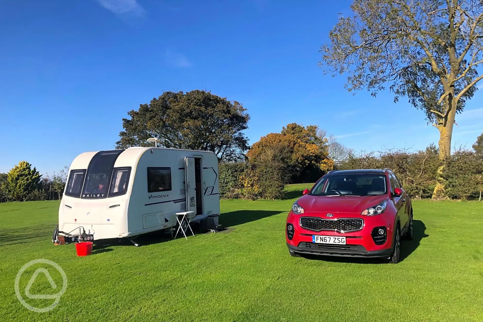 Electric grass touring pitches
