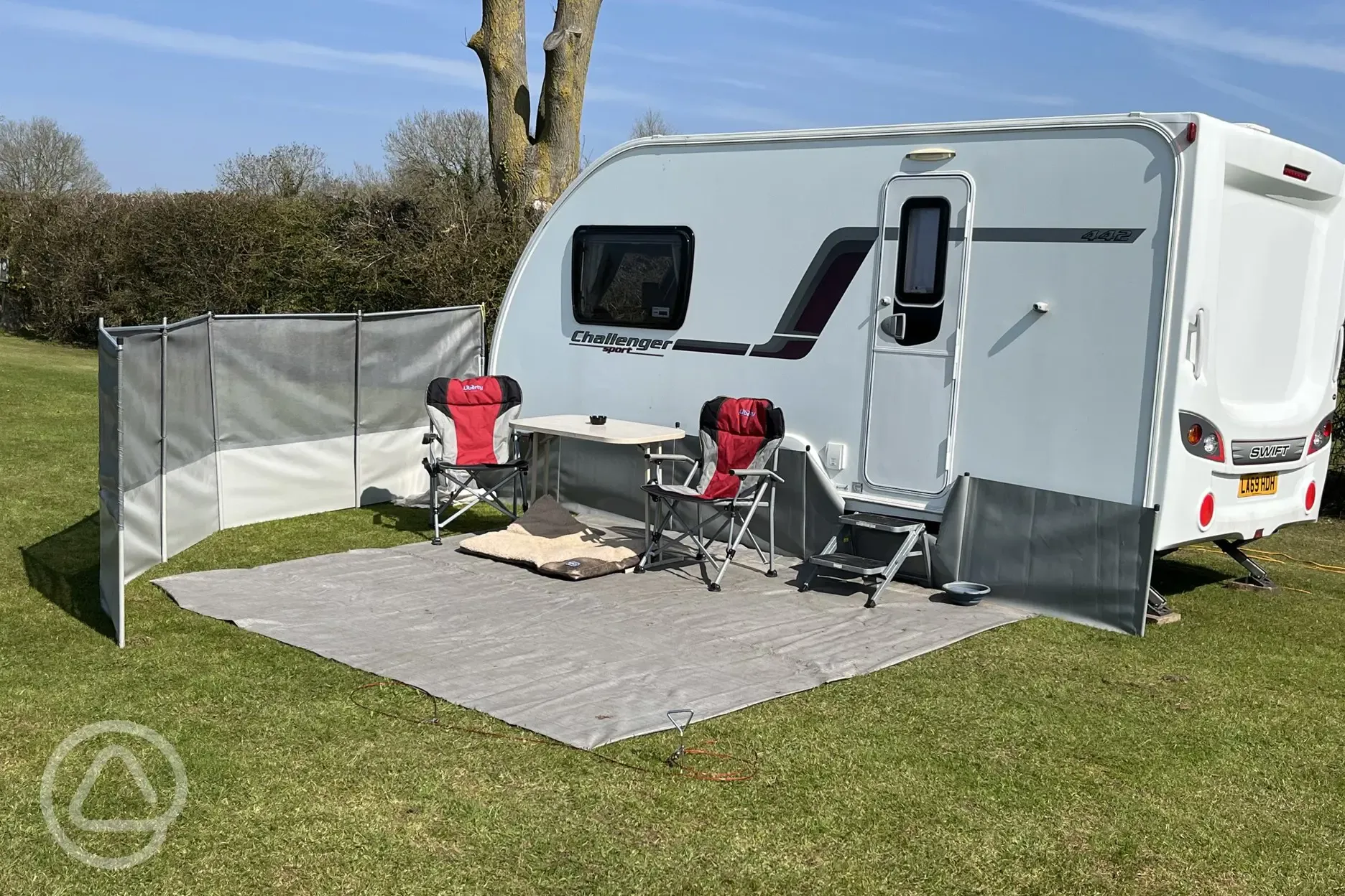 Electric grass touring pitches