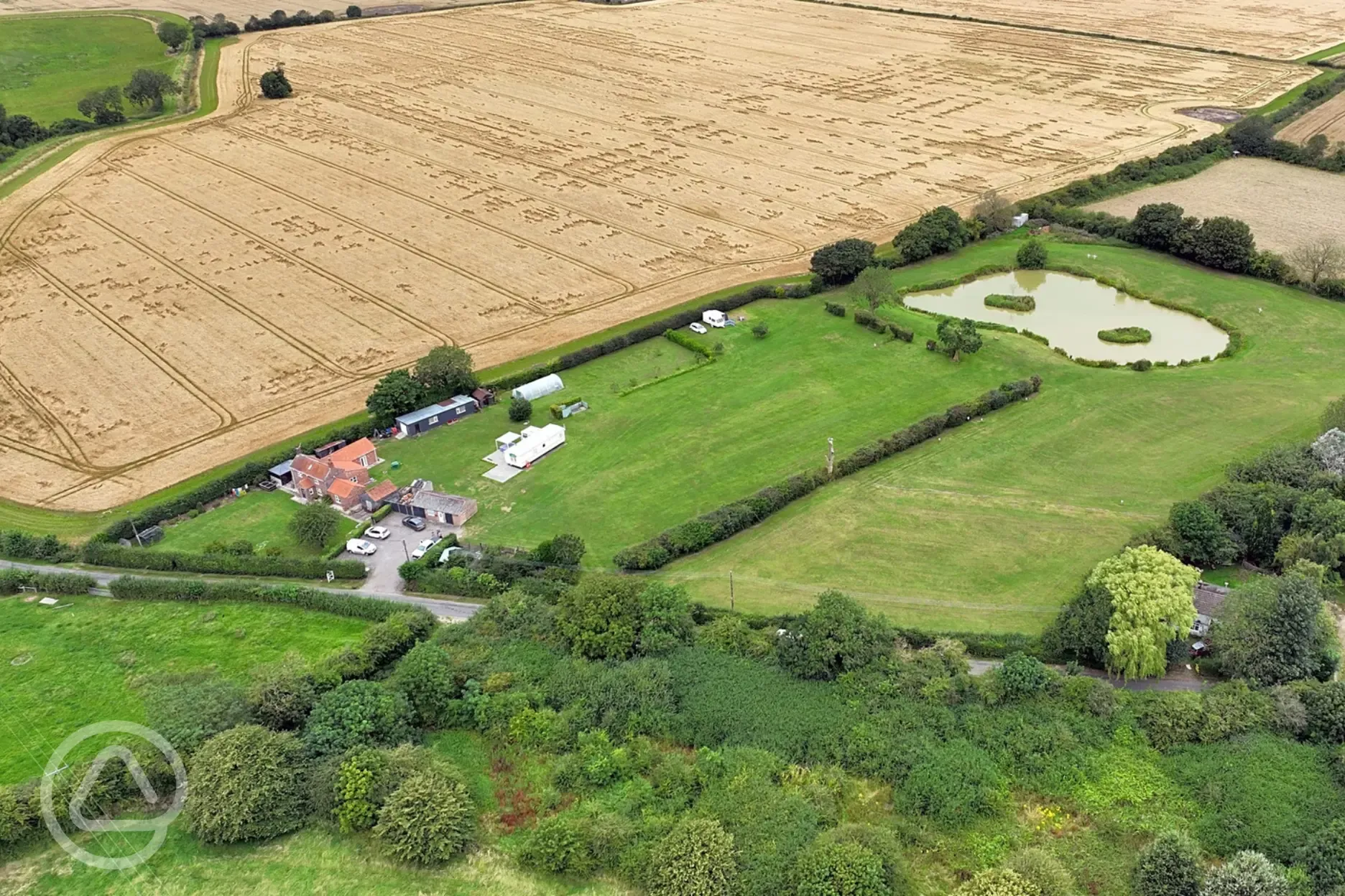 Aerial view of the site