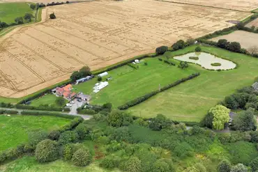 Aerial view of the site