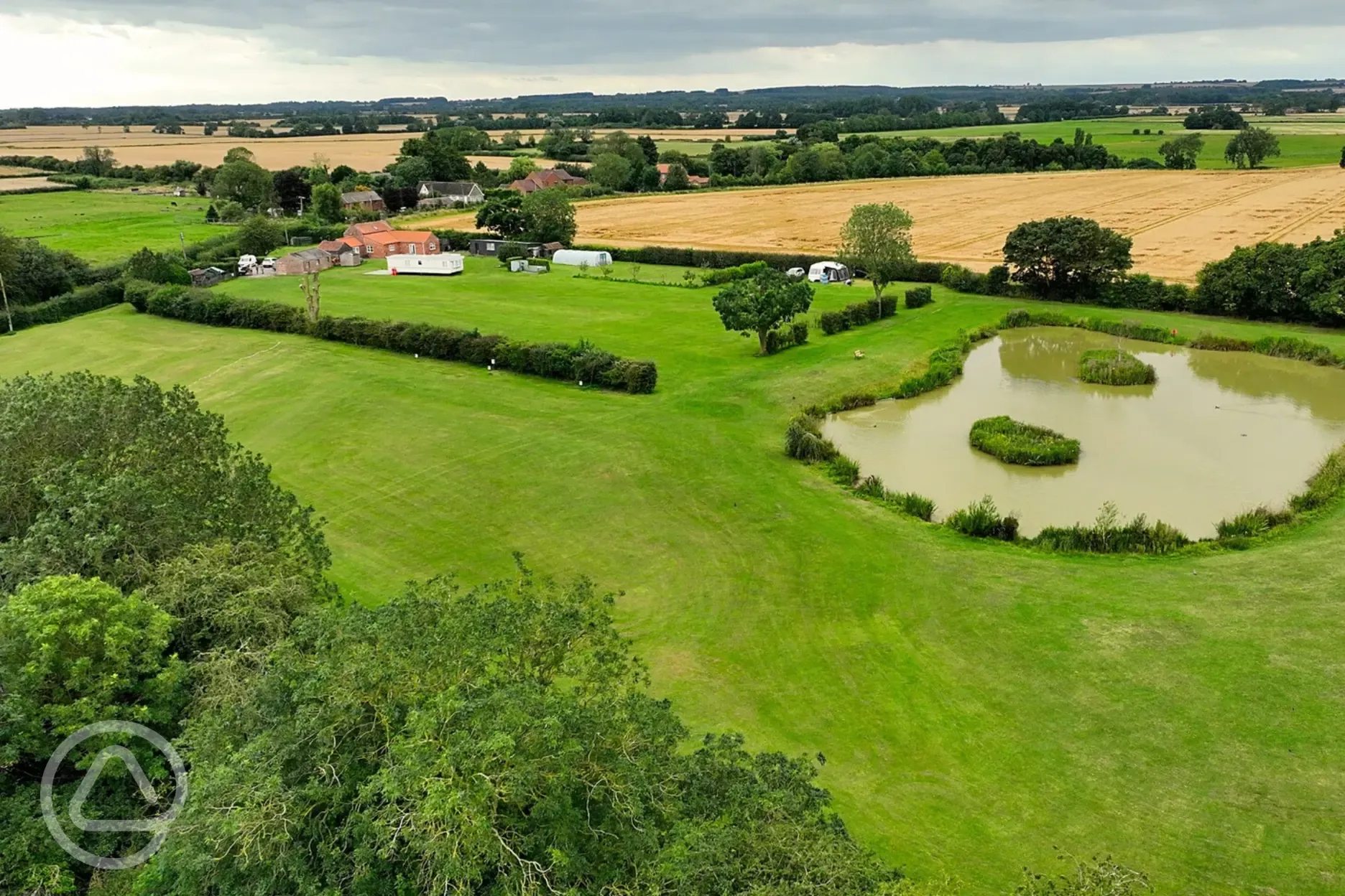 Aerial view of the site
