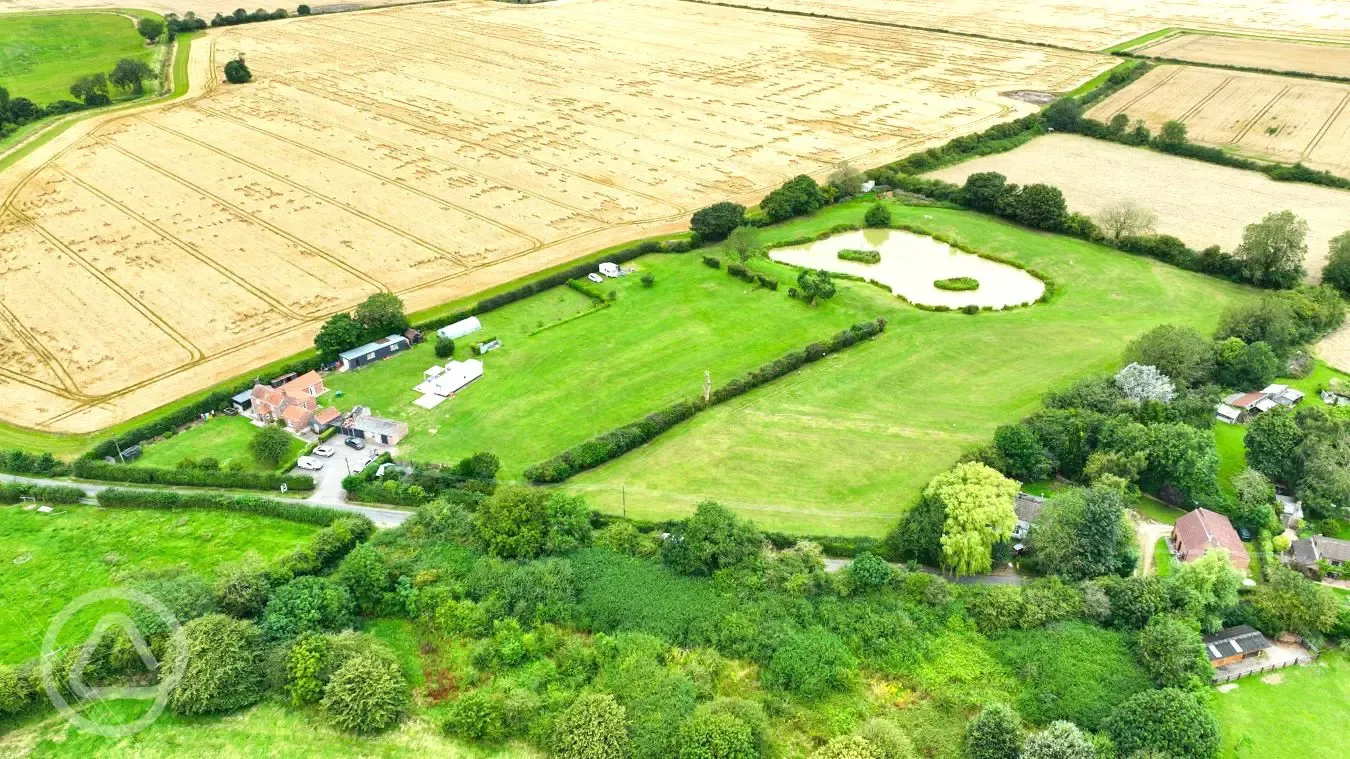 Aerial view of the site