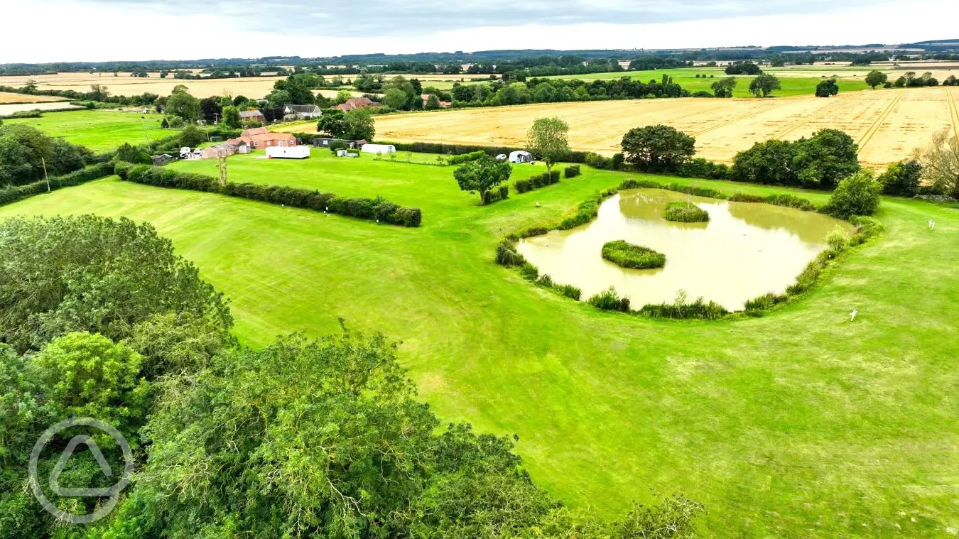 Aerial view of the site