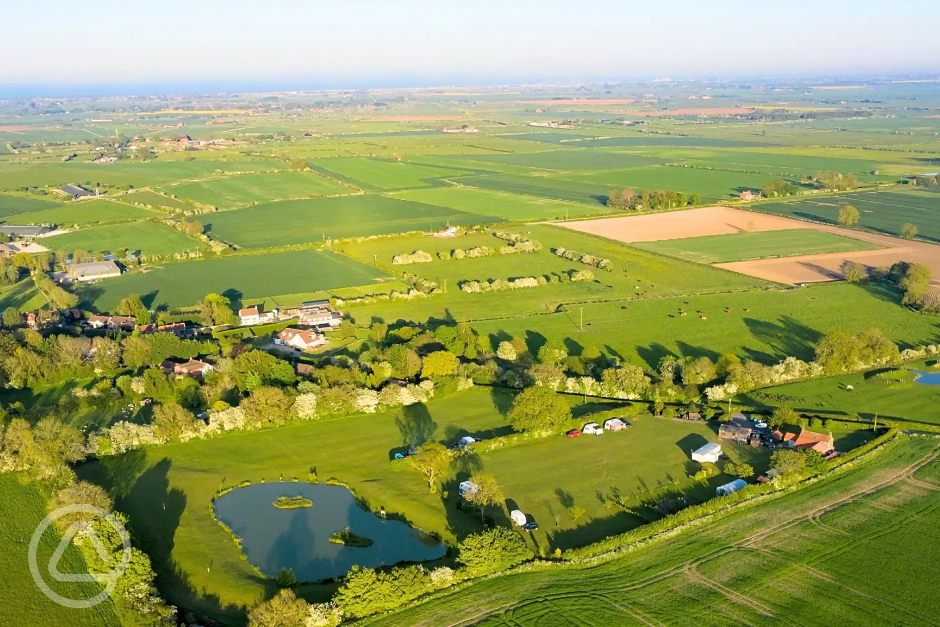 Aerial view of the site