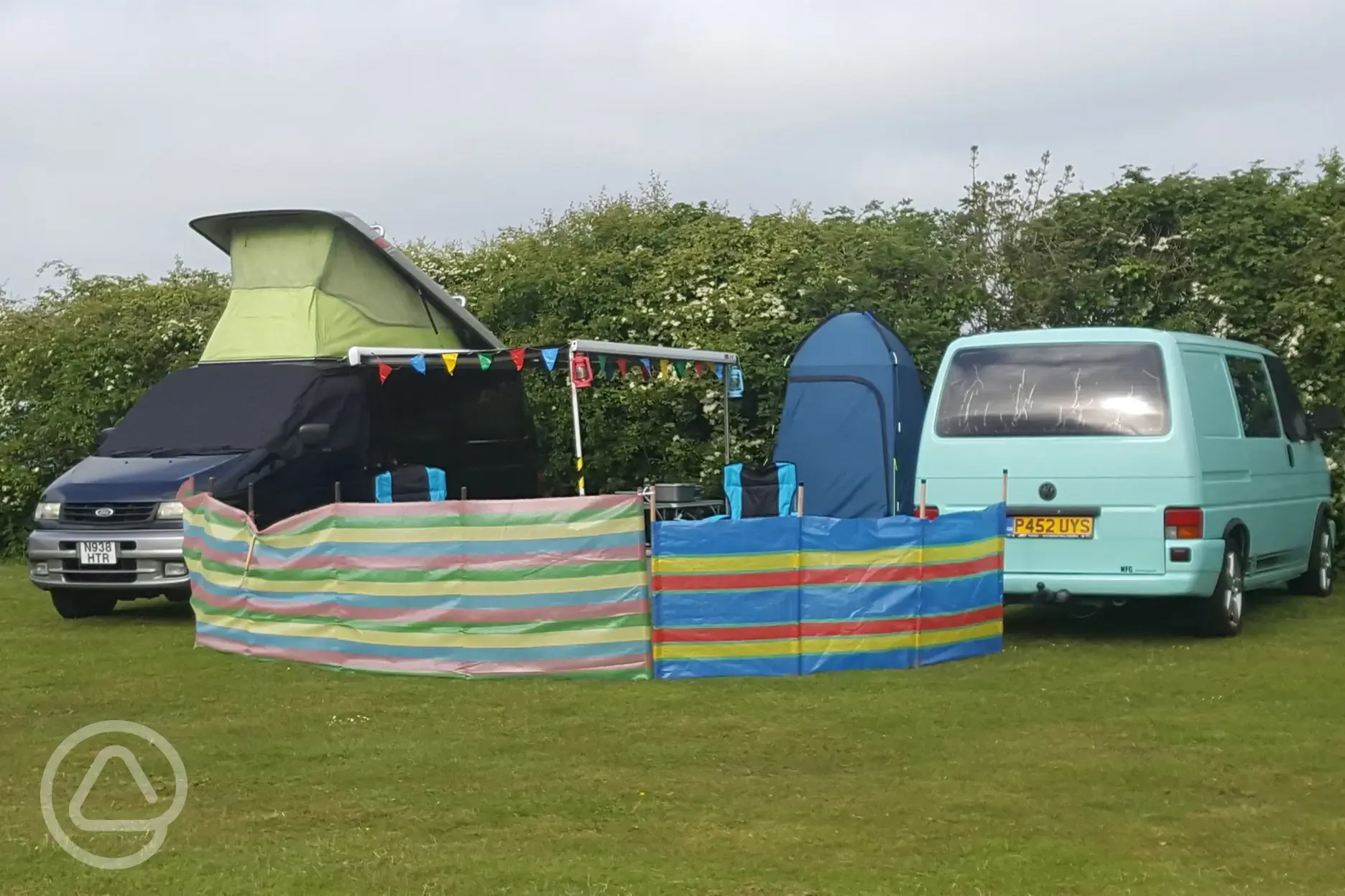 Electric grass touring pitches