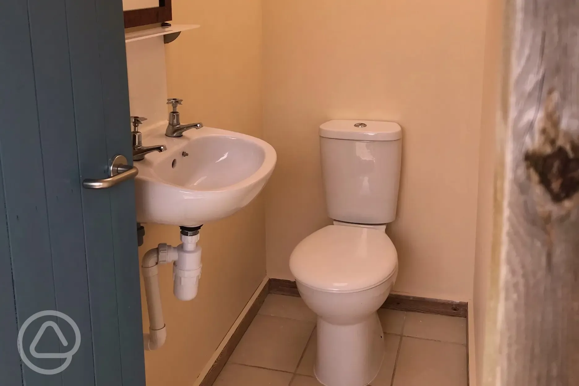 One of the private toilets
