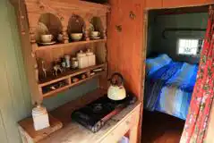 Shepherd's hut interior