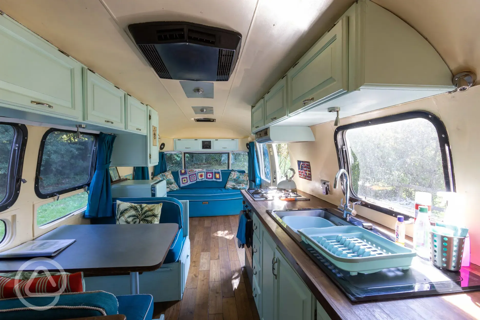 Airstream caravan interior 