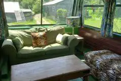 Forest glamp bus interior