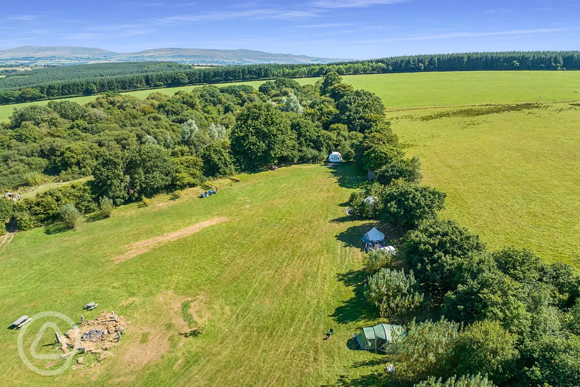 Aerial of the site