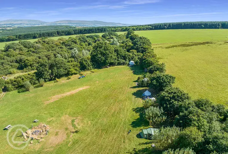 Aerial of the site