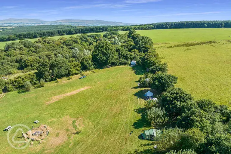 Aerial of the site