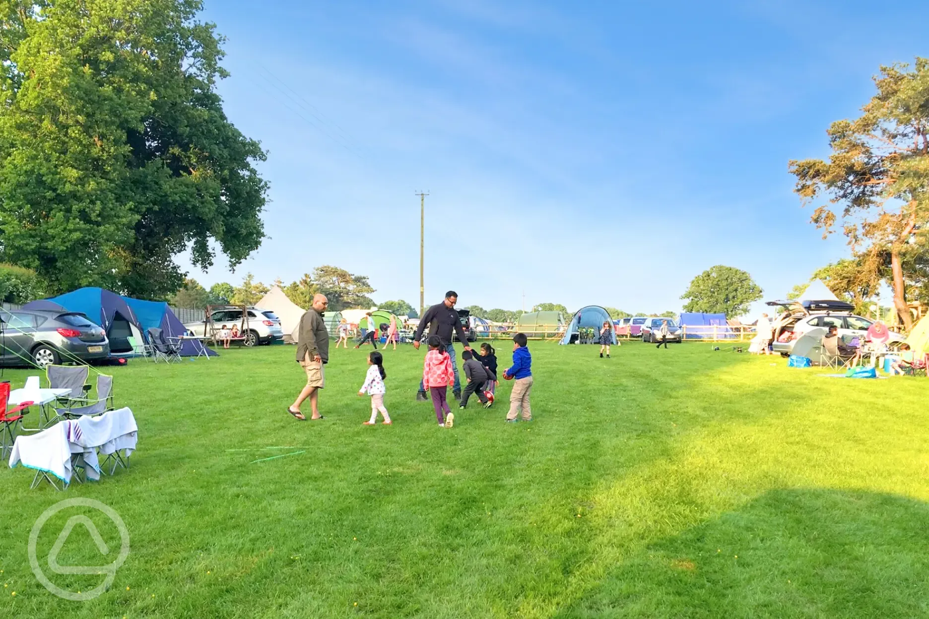Family friendly campsite with non electric grass pitches