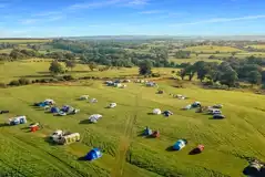 Aerial of the campsite