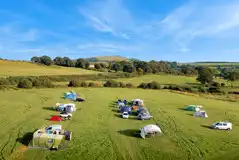 Aerial of the campsite