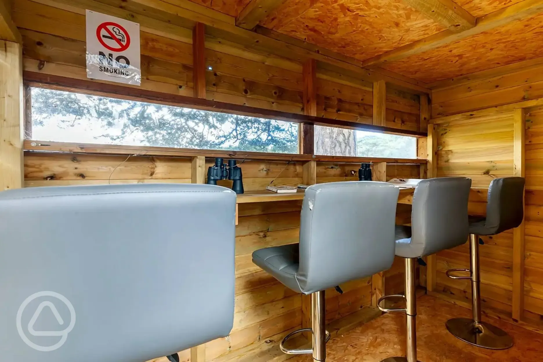 Bird and deer watching hut