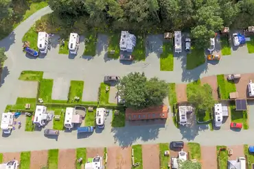 Hardstanding pitches at Pinecones Caravan and Camping