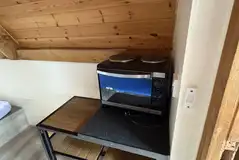 Camping pod small table and chairs