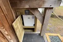 Camping pod - outside fridge