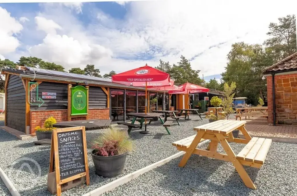 Outdoor seating area