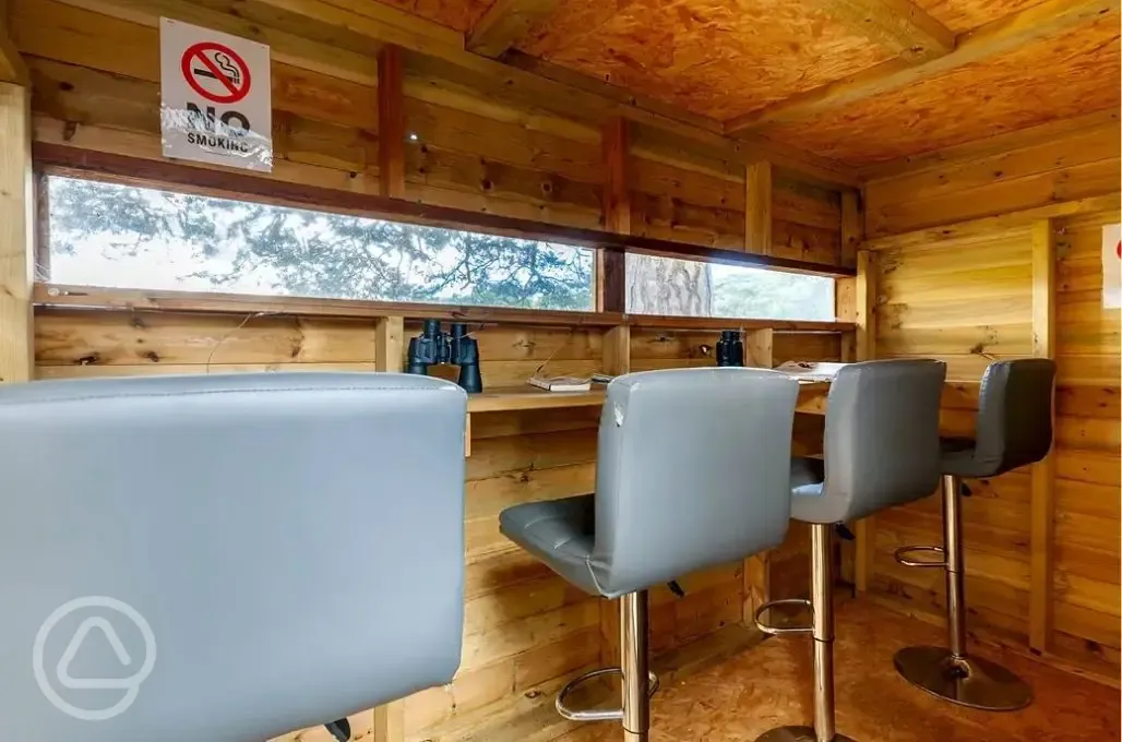 Bird and deer watching hut