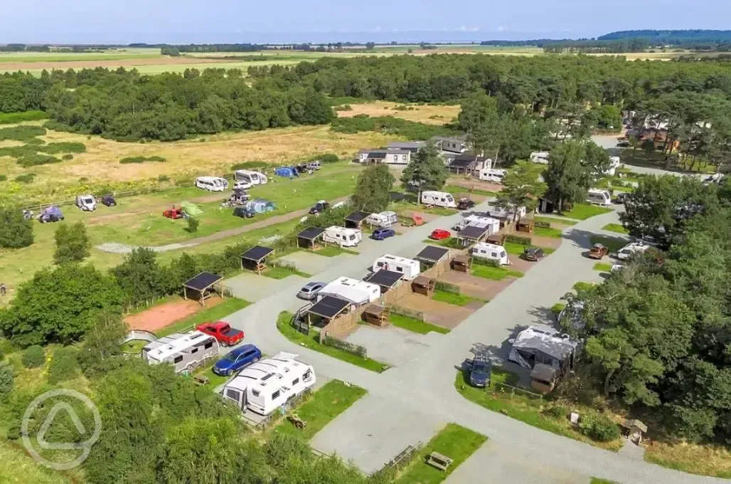Aerial of the site