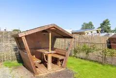 Fully serviced hardstanding pitches (pine views) with picnic hut