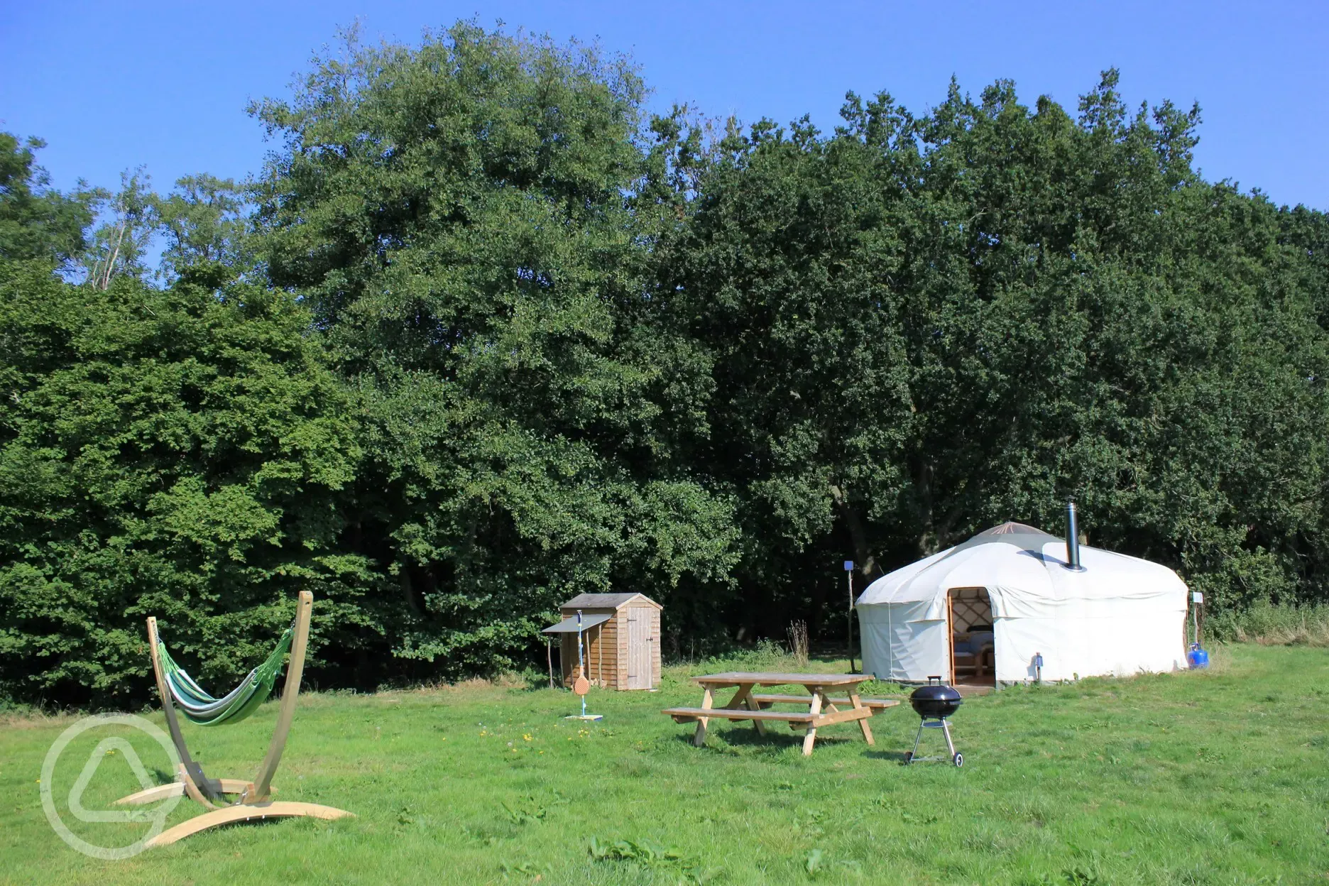 Yurt basking in the sun