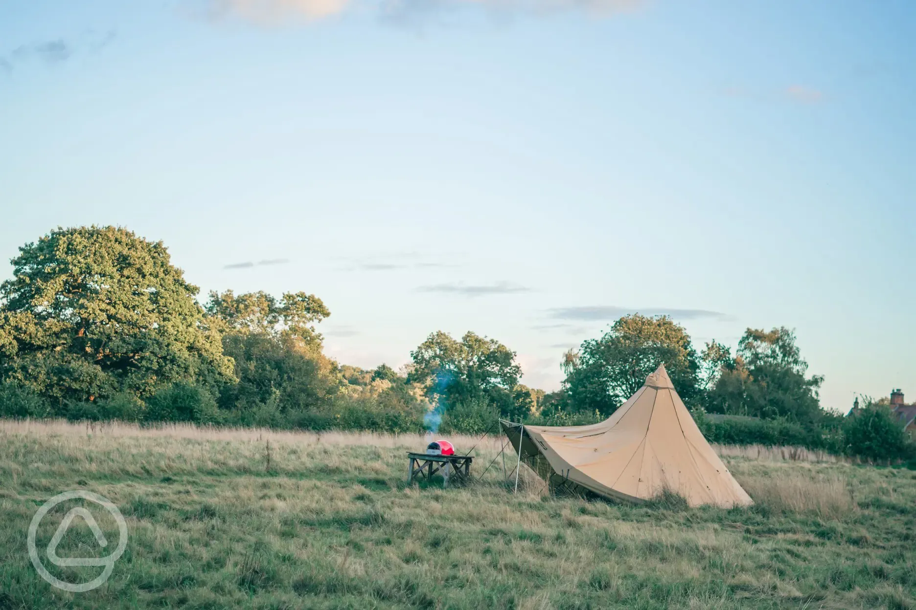 Pizza oven and communal tipi