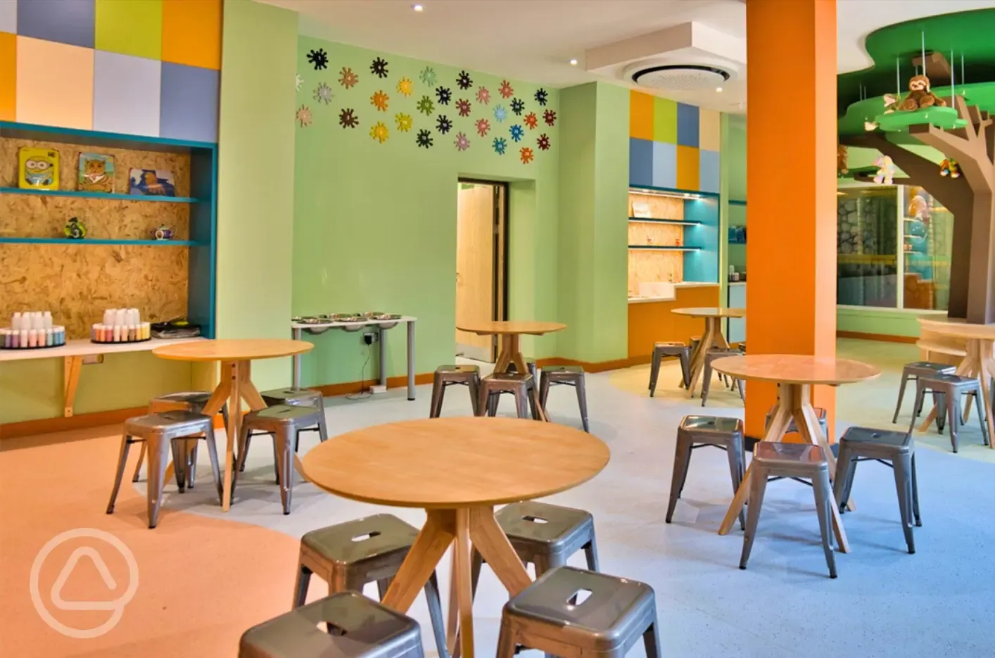 Creative studio offering pottery painting, sand art, teddy bear making, etc