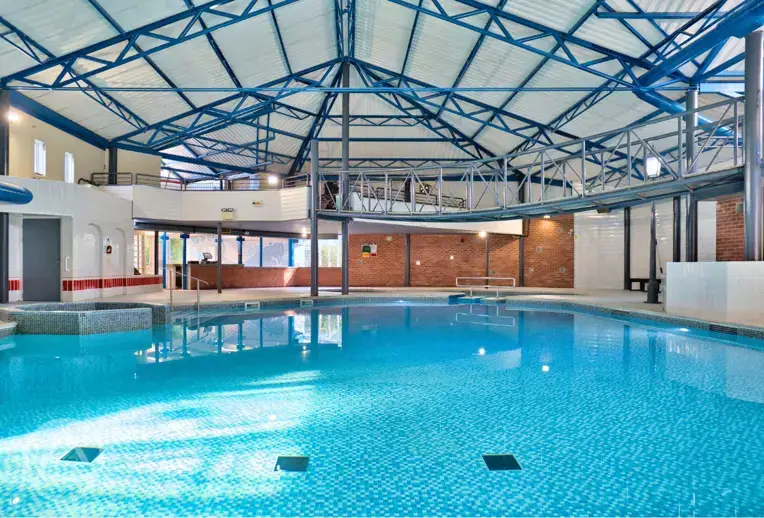Free heated indoor swimming pool with changing rooms at Solway Holiday Park