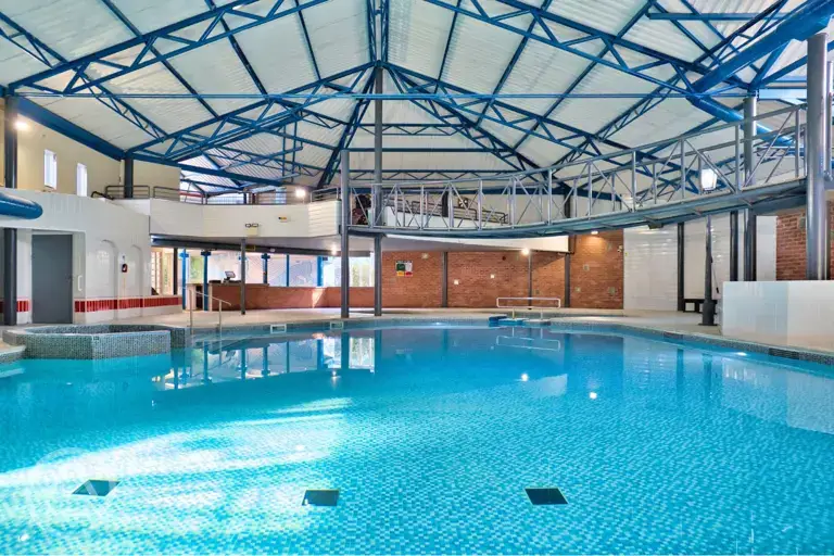 Free heated indoor swimming pool with changing rooms at Solway Holiday Park