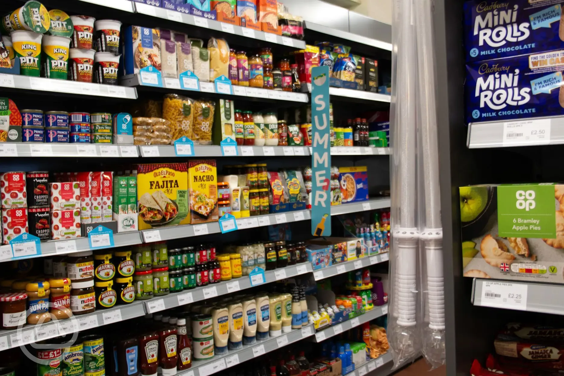 Fully stocked Nisa shop