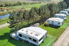 Aerial of the electric grass pitches Aerial of the electric grass pitches