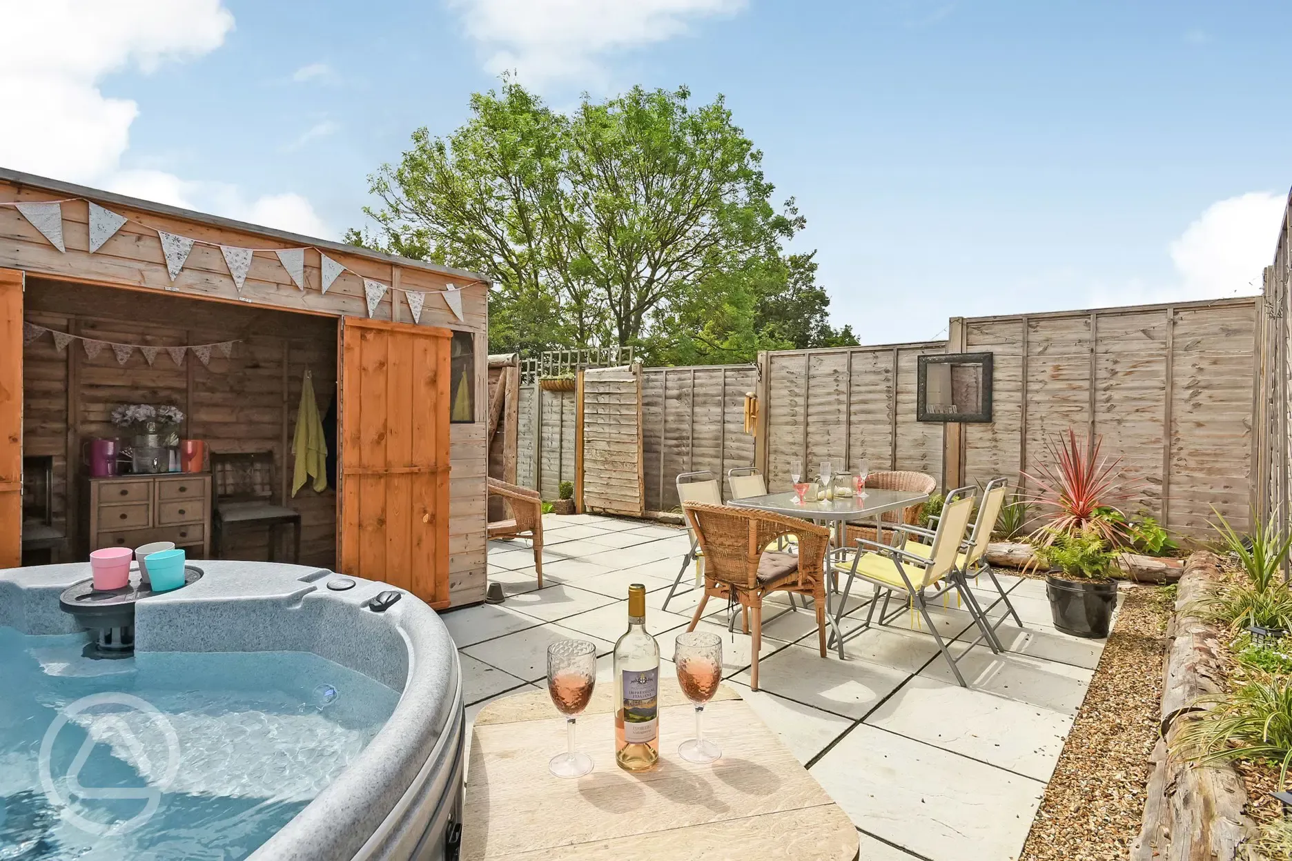 Private, unlimited use of the hot tub is included with your stay